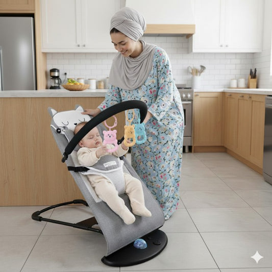 كرسي هزاز للرضع ( 3 وضعيات النوم و الراحة و اللعب)